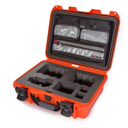 NANUK CASES Case with Lid Organizer, Orange, 920S-070OR-0A0-19135 920S-070OR-0A0-19135