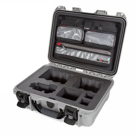 NANUK CASES Case with Lid Organizer, Silver, 920S-070SV-0A0-19135 920S-070SV-0A0-19135