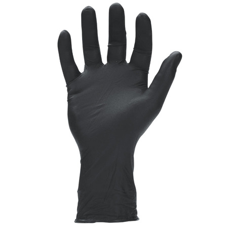 SW SAFETY Megaman, Nitrile Exam Gloves, 8.5 mil Palm, Nitrile, Powder-Free, 3XL, 50 PK, Black N260887