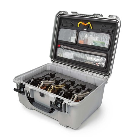 NANUK CASES Case w/ Lid Organizer w/ F for 5Up, Silve, 933S-070SV-0A0-21021 933S-070SV-0A0-21021