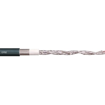 CHAINFLEX Data Cable, PUR, 0.43 in dia, Gray CF112-02-04-02