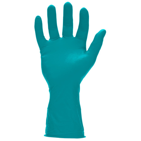 SW SAFETY Powerform, Nitrile Exam Gloves, 6.2 mil Palm, Nitrile, Powder-Free, L, 50 PK, Teal N127364