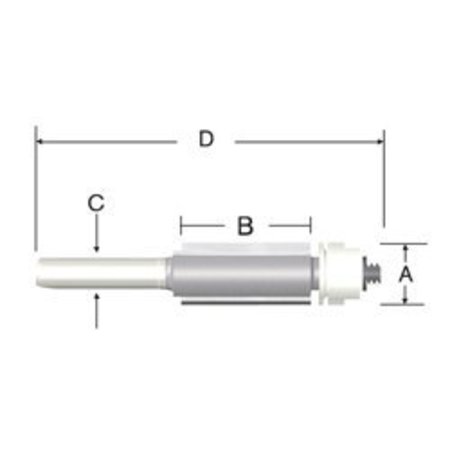 VERMONT AMERICAN Straight 1/2TBB 1/4S Rtr Bit 1/2x1 23161