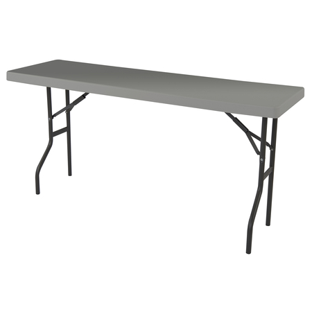 ICEBERG Round IndestrucTableÃ‚Â® Classic Folding Table, Charcoal - 24" Round, 29" H, Charcoal 65497