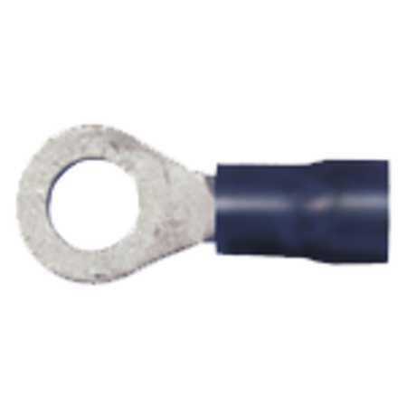 QUICKCABLE 16-14 AWG PVC Ring Terminal #10 Stud PK1000, Insulation Color: Black 160304-1000