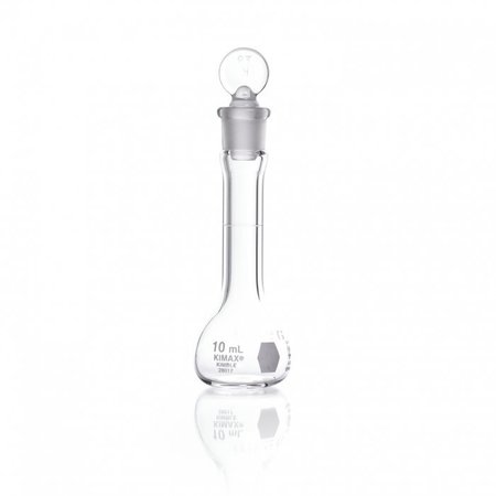 KIMBLE CHASE Volumetric Flask, 10mL, Clear, PK12 28017-10