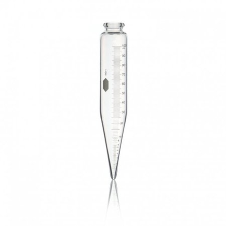 KIMBLE CHASE Conical Test Centrifuge Tube, 100mL, PK12 45241-100