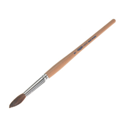 OSBORN #1 Round Lacquering Paint Brush, Wood Handle, 1 0007401000
