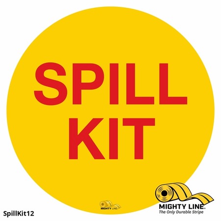 MIGHTY LINE Spill Kit, Floor Sign, Industrial Streng, SPILLKIT12 SPILLKIT12