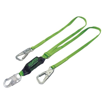 HONEYWELL MILLER 4 ft.L Web Lanyard W/2 Locking Snap 913TWLS-Z7/4FTGN