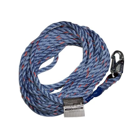 HONEYWELL MILLER 100 ft.L Rope Lifeline W/Thimble 194R-2/100FTWH