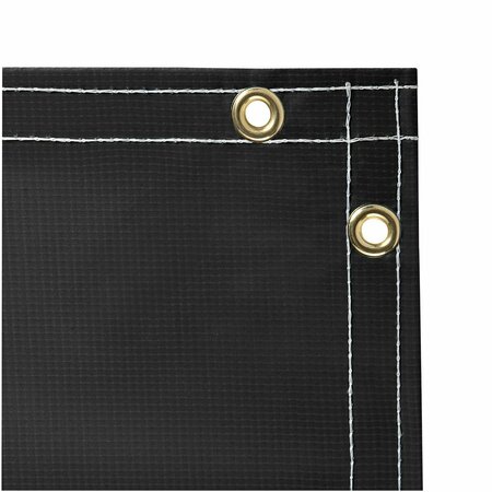 Steiner Welding Curtain, 6 ft H, 10 ft W, Black 336-6X10