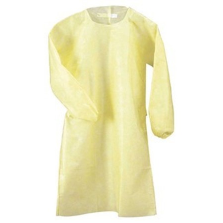MEDEGEN MEDICAL PRODUCTS Impervious Gown, Acti-Fend(R), Yellow, PK50 99911