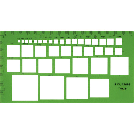 WESTCOTT Templates, Square Template T-828