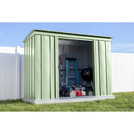 Arrow Storage Products 8x4 Classic Steel Storage Shed, Sage Green CLP84SG