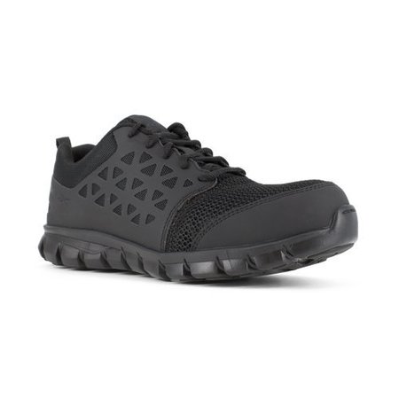 REEBOK Safety Shoe, 10-1/2, M, Black, Composite, PR RB4039