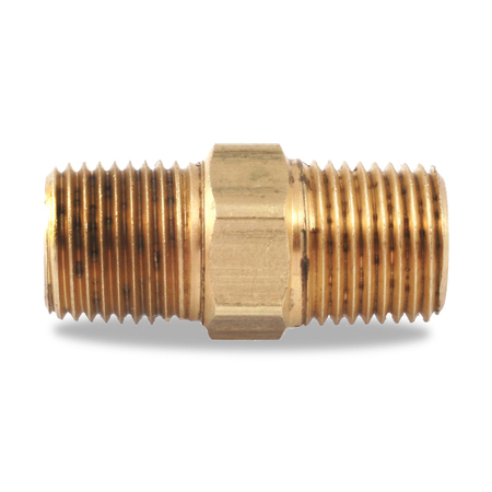 Velvac Brass Pipe Fitting, 3/8" Pipe Size 018011