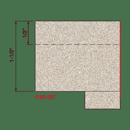 Freud Flush Trim Solid Surface Bit, 3/4" dia. 85-227