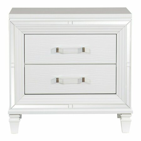 HOMELEGANCE Tamsin Night Stand, White 1616W-4