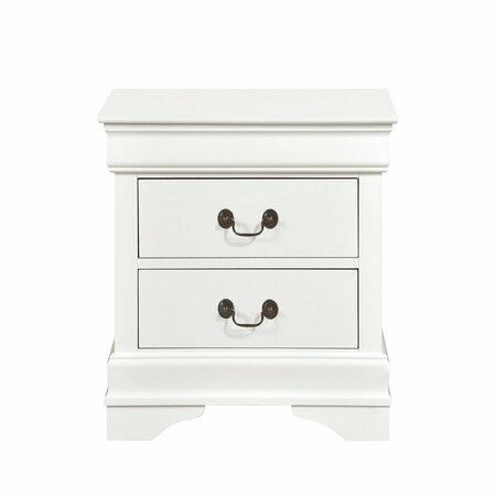 HOMELEGANCE Mayville Night Stand, White 2147W-4