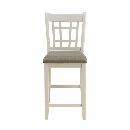 HOMELEGANCE Junipero Counter Height Chair, White 2423W-24