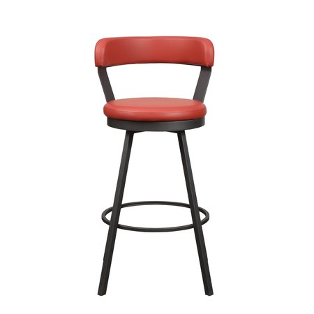 HOMELEGANCE Appert Pub Chair, Red 5566-29RD