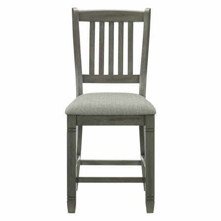 HOMELEGANCE Granby Counter Height Chair, Grey 5627GY-24