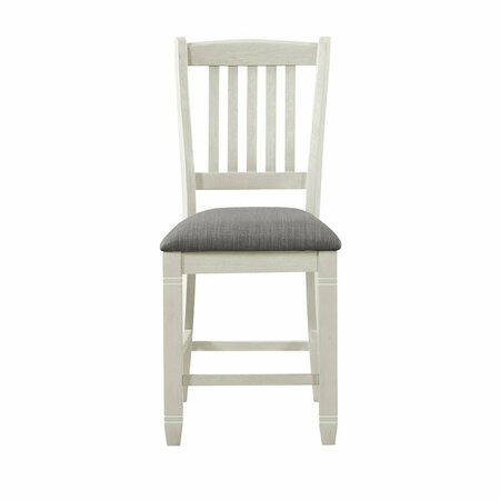 HOMELEGANCE Granby Counter Height Chair, White 5627NW-24