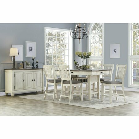 Homelegance Granby Counter Height Chair, White 5627NW-24