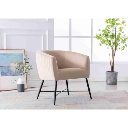 HOMELEGANCE Hera Accent Chair, Beige HM1405BE-1