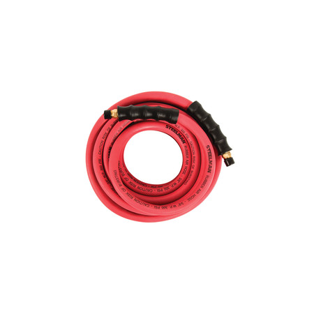 50-ft. 1/2 in. Rubber Air Hose with 1/2 in. NPT Fittings for Hose Reel  96847-IND