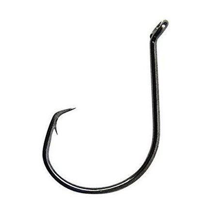 Eagle Claw 449WAH-5/0 Weedless Baitholder Hook, Bronze, Size 5/0 Hook