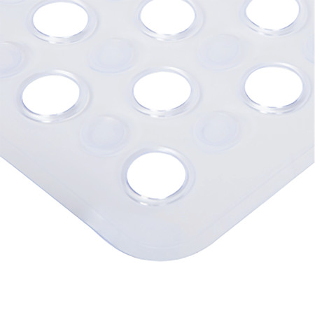 KENNEY Non-Slip Bath, Shower, and Tub Mat with Suction Cups, Clear  (KN67243)