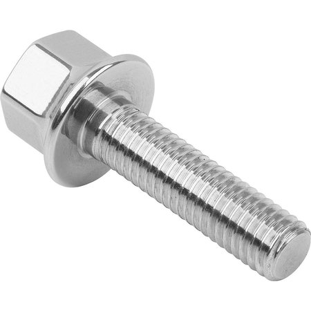 M10 Hex Head Cap Screw, Polished 316 Stainless Steel, 20 mm L