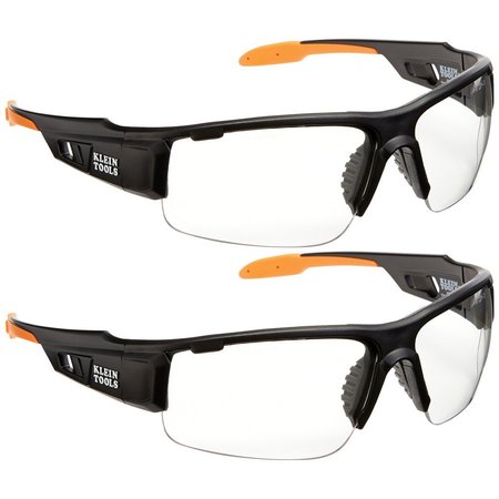 Klein Tools 60172 Pro Safety Glasses, Wide Lens, 2-Pack