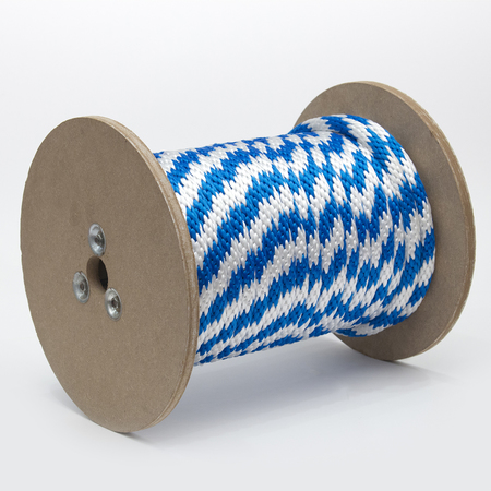 KINGCORD 5/8 in. x 200 ft. Blue/White Solid Braid Polypropylene Derby Rope 300511TV