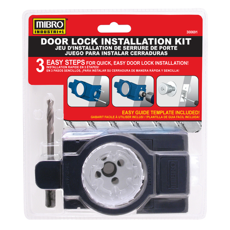 Mibro Bi-Metal Door Lock & Deadbolt Installation Kit for Wood & Metal Doors 300691