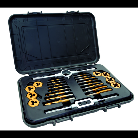 Mibro 26-Piece Metric Tap Die and Drill Bit Set 301370BLUE