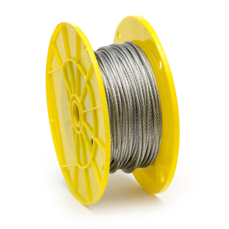 KINGCHAIN 1/8 in. x 250 ft. Galvanized Aircraft Cable 7x7 Construction 503692