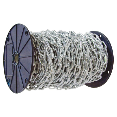 Kingchain 3/16 in. x 100 ft. Grade 30 Proof Coil Chain Zinc Plated 530522