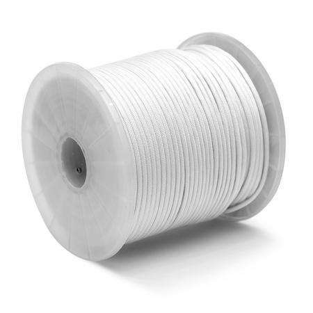KINGCORD 5/32 in. x 400 ft. White Nylon Paracord 550 Rope - Type III Mil-Spec 644631TV