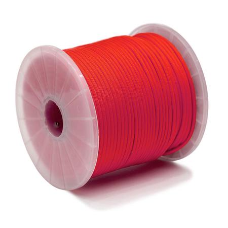 Kingcord 5/32 in. x 400 ft. Red Nylon Paracord 550 Rope - Type III Mil-Spec 644811TV