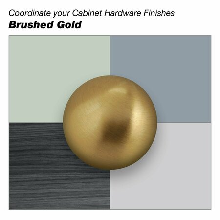 Richelieu Hardware 17 5/8 in (448 mm) Center-to-Center Brushed Gold Contemporary Cabinet Pull 8636448165