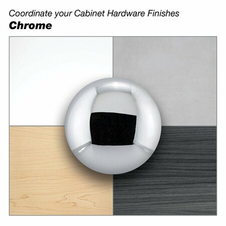 Richelieu Hardware 4 in. (102 mm) Center-to-Center Chrome Contemporary Drawer Pull BP1076140