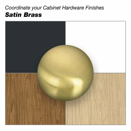 Richelieu Hardware 5 1/16 in (128 mm) Center-to-Center Satin Brass Contemporary Cabinet Pull BP7238128160