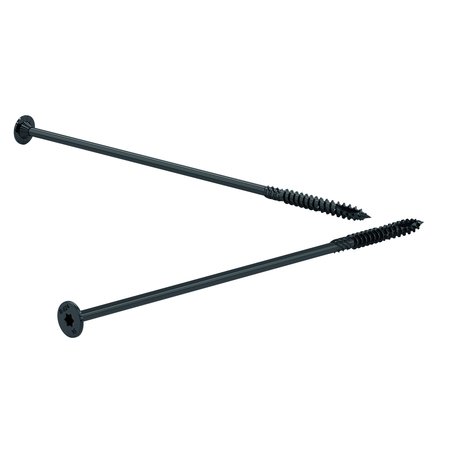 Pwr Drive 3/8-inch x 16-inch LOG Torx Star Drive Log and Timber Structural Screws, 50PK FTC17BLK3816L