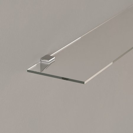 Richelieu Kalabrone Mini Wall Mount Shelf Support for Glass Shelves  Chrome 162280140