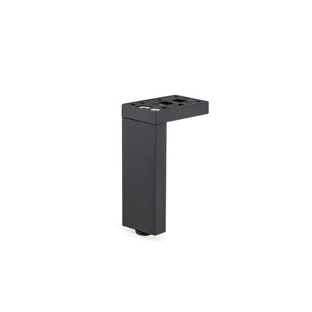 RICHELIEU HARDWARE Adjustable Contemporary Versatile T or L Shaped Furniture Leg, 3 15/16 in (100 mm), Dark Brown 205100060