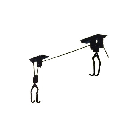 ONWARD 10inch 254 mm Black Metal Bicycle Lift System with 44 lb Load Rating 2280BC