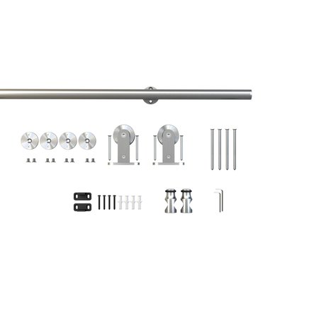 ONWARD Industrial 78 34inch 2000 mm Decorative Visible Rail System, Stainless Steel 2460120SSPVC